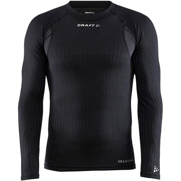 Långärmad kompressions t-shirt, Herr Active Extreme X Svart XL (Renoverade A+)