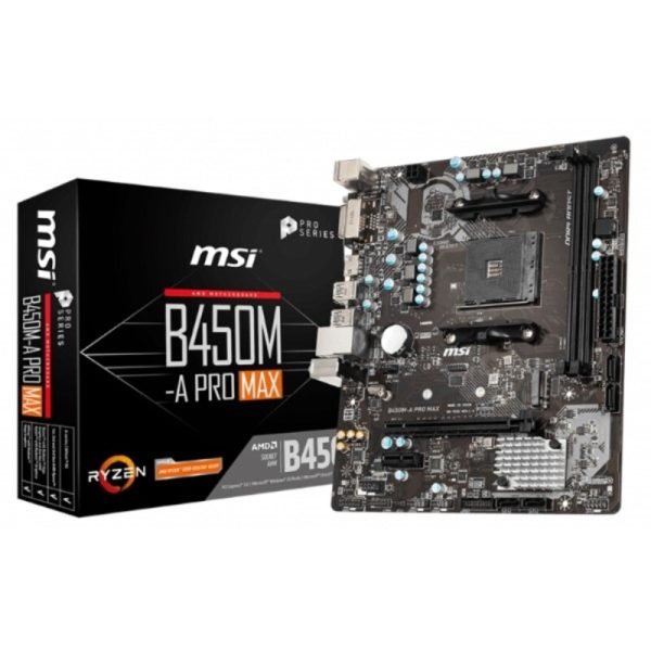 Moderkort MSI B450M-A Pro Max mATX DDR4 AM4