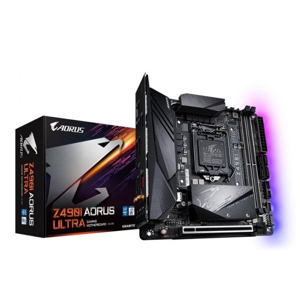 Moderkort Gigabyte Aorus Z490I Ultra mITX DDR4 LGA1200