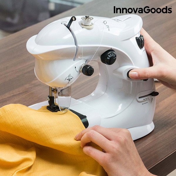 Kompakt symaskin InnovaGoods 6 V 1000 mA Vit