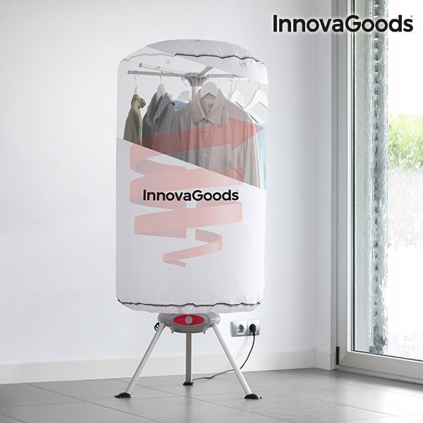 Bärbar klädtork InnovaGoods 1000 W Vit